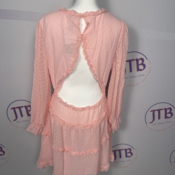 Pink Ruffled Dress - Picture 3 of 3